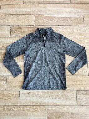 Mens all in motion Two-Toned Grey Quarter Zip - M